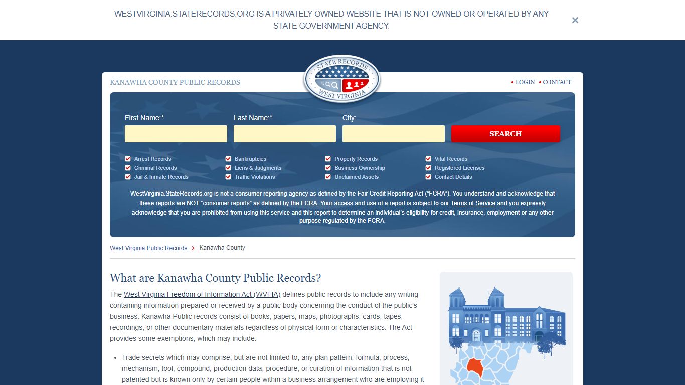 KANAWHA COUNTY PUBLIC RECORDS - StateRecords.org